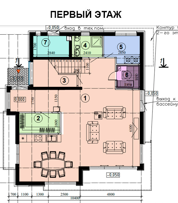 ПЛАНИРОВАКА 1 ЭТАЖА